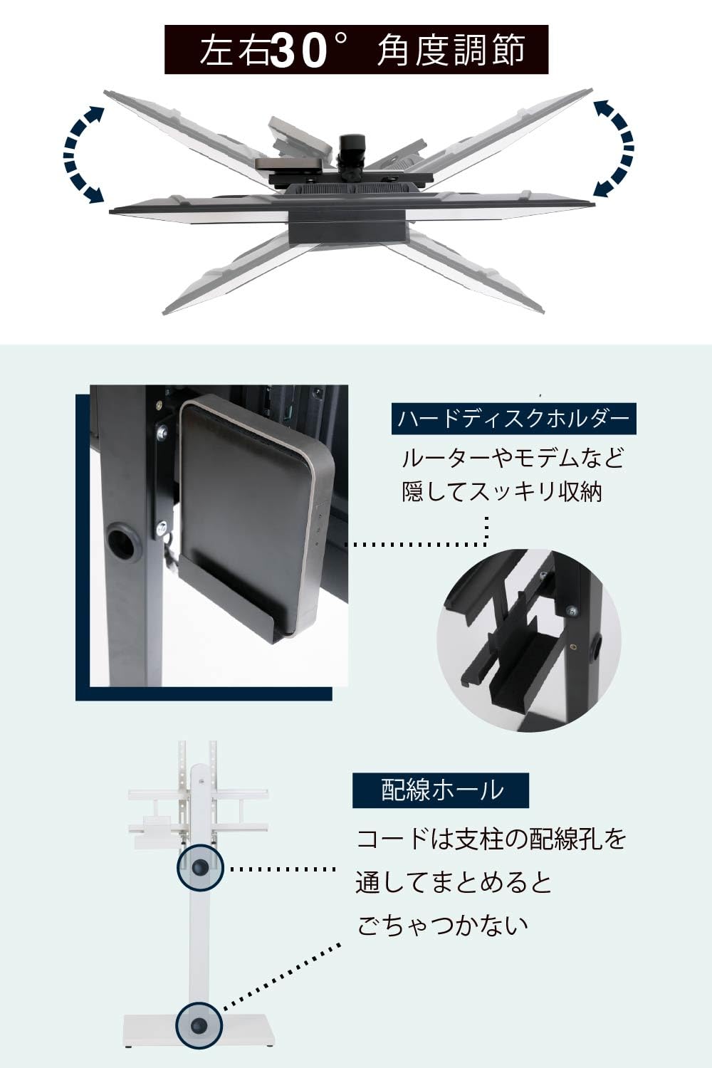 Amazon｜JKプラン テレビ台 スタンド グレー 北欧 壁掛け風 壁寄せ